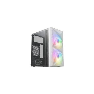 Caja Mars Gaming S/F FRGB USB2/3 mATX Blanca (MCMEW)