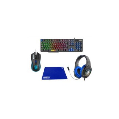 Pack Gaming SPARCO T+Ratón+Alfomb+Auric (SPGAMEKITESP)