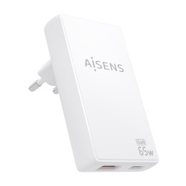 Cargador Pared AISENS GaN 65W UDB-A/C (ASCH-65W2P076-W)