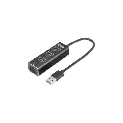 Hub Club 3D 3xUSB-A 3.0 1xRJ45 Negro (CSV-1430A)