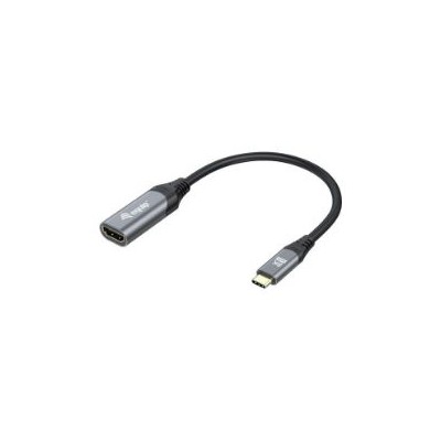 Cable EQUIP USB-C/M a HDMI/H 15cm Negro/Gris (EQ133492)