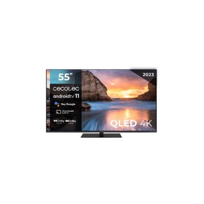 TV CECOTEC VQU11055Z+ 55" 4K UHD QLED Negro (02606)