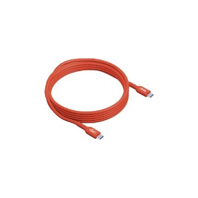 Cable Club 3D USB-C/M a USB-C/M 3m Naranja (CAC-1513)