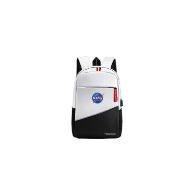 Mochila NASA Oxford 15.6" USB Negra/Blanca (BAG05-W)