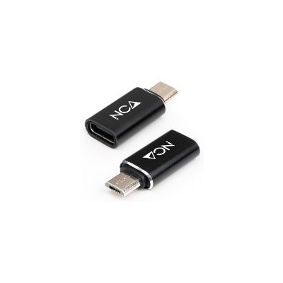 Adaptador Nanocable mUSB/M a USB-C/H Negro (10.02.0014)