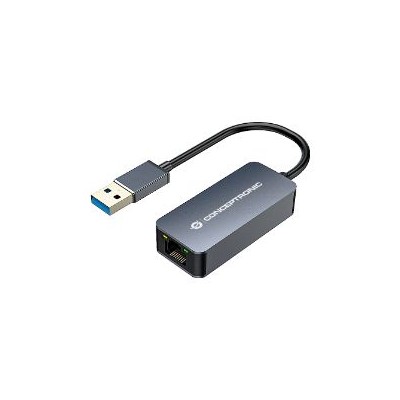 Adaptador CONCEPTONIC USB-A 3.0 a RJ45 Gris (ABBY12G)