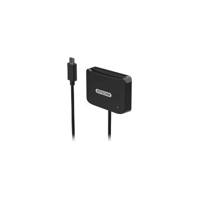 Lector de Tarjetas Sitecom USB-C 60cm Negro (MD-1002)