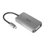 Adaptador Club 3D USB-C 3.0/M a DVI-D/H Gris (CAC-1510)