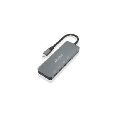 Hub AISENS USB-C a 4xUSB-C Gris (A109-0695)