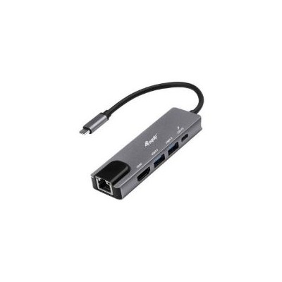 Adaptador EQUIP USB-C 5en1 HDMI RJ45 PD 100w (EQ133489)