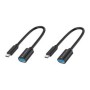 Cable CONCEPTRONIC USB-C/M a USB-A/H Kit 2 (ABBY11B)