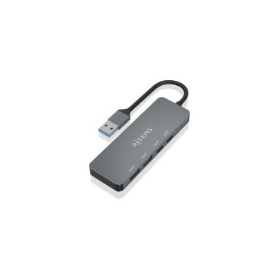 Hub AISENS USB-A a 2xUSB-A/2xUSB-C Gris (A106-0696)