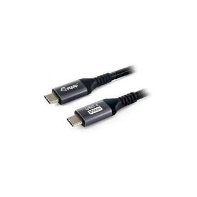 Cable EQUIP USB-C/M a USB-C/M 2m Negro (EQ128382)