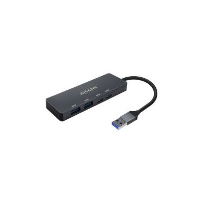 Hub AISENS USB-A a 2xUSB-A 2xUSB-C Gris (A106-0746)