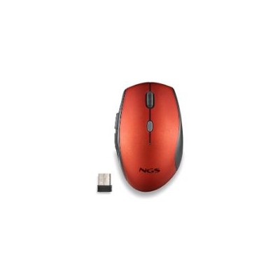 Ratón NGS Bee Wireless hasta 1600dpi Rojo (BEERED)