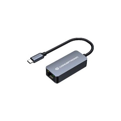 Adaptador CONCEPTRONIC USB-C 3.0 a RJ45 Gris (ABBY12GC)