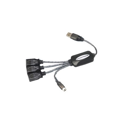 Hub CONCEPTRONIC 1xMiniUSB-B 4xUSB 2.0 Negro (CFLEXHUB)