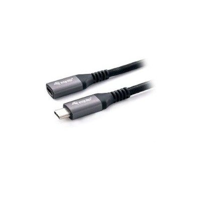 Cable EQUIP USB-C/M a USB-C/H 1m Negro (EQ128371)