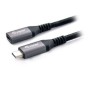 Cable EQUIP USB-C/M a USB-C/H 1m Negro (EQ128371)