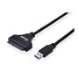 Adaptador EQUIP USB 3.0 a SATA 2.5? Negro (EQ133471)