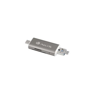 Hub NGS 5en1 1xUSB 2.0 1xmUSB Gris/Blanco (ALLY READER)