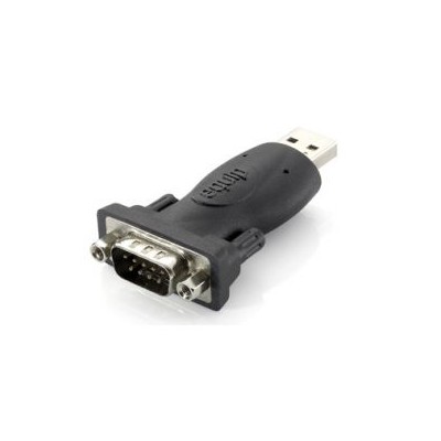 Adaptador EQUIP USB 2.0/M a RS232/M Negro (EQ133382)