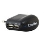 Cargador de Pared CoolBox 2x USB 2.0 Negro (UX-2)