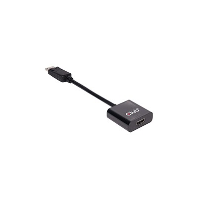 Cable Club 3D DP/M a HDMI/H 0.21m Negro (CAC-2070)