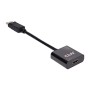 Cable Club 3D DP/M a HDMI/H 0.21m Negro (CAC-2070)