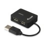 Mini Hub EQUIP Life Travel 4xUSB 2.0 Negro (EQ128952)