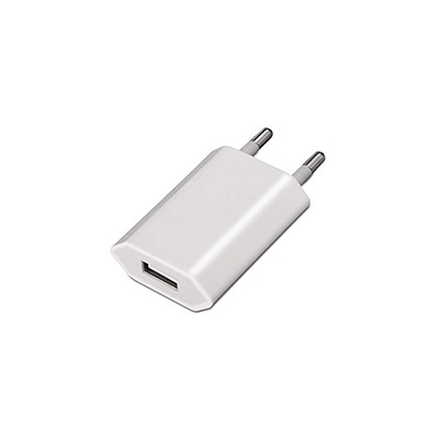 Mini cargador AISENS USb 5V/1A Blanco (A110-0063)