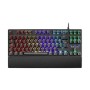 Teclado Mars Gaming LED RGB USB 1.5m Negro (MKTKLRES)