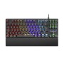 Teclado Mars Gaming LED RGB USB 1.5m Negro (MKXTKLBES)