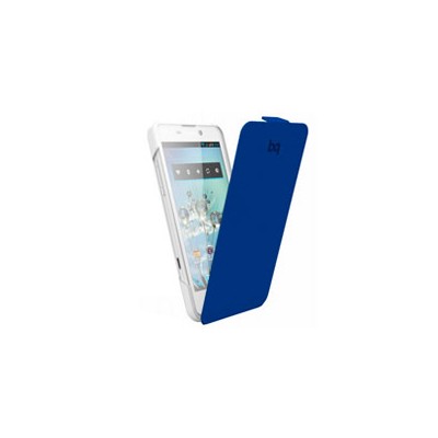 Funda BQ Aquaris 4.5" Blanca/Azul (11BQFUN122)