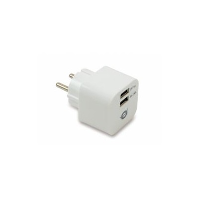 Cargador Pared CONCEPTRONIC 2xUSB Blanco (CUSBPWR34A)