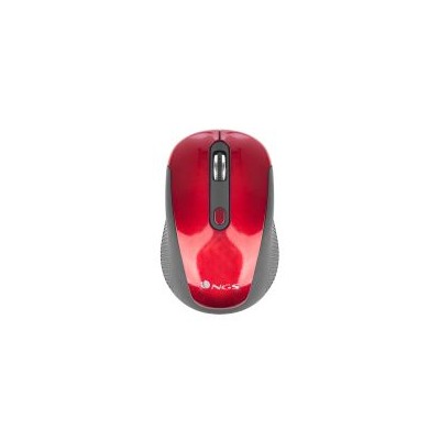 Ratón NGS Óptico Wireless RF 1600dpi Rojo (HAZE RED)