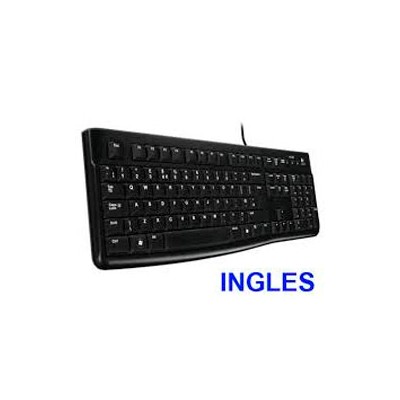 Teclado LOGITECH K120 USB OEM Inglés Negro (920-002479)