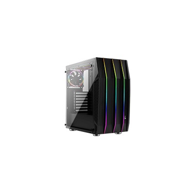 Semitorre AEROCOOL RGB S/F USB2/3 ATX Negra (KLAW)