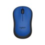 Ratón LOGITECH M220 Wireless Negro/Azul (910-004879)