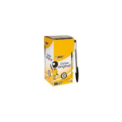 BIC Cristal Caja 50unid. punta 1.0mm Negro(BIC8373639)