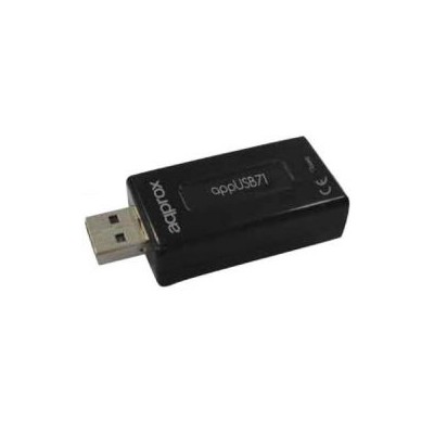 Tarjeta de Sonido Approx 7.1 USB 3.5mm Negro (APPUSB71)