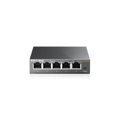 Switch TP-Link 5xRJ45 GbE Gestionado Negro (TL-SG105E)