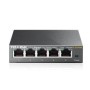 Switch TP-Link 5xRJ45 GbE Gestionado Negro (TL-SG105E)