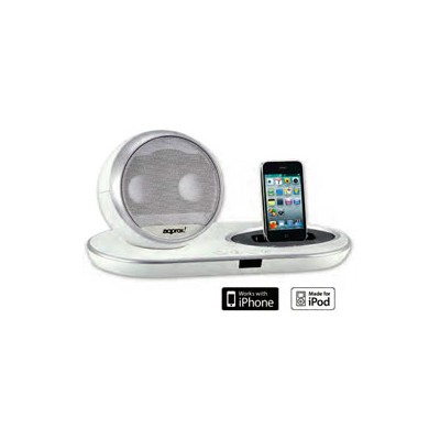 Altavoces Approx iPhone/iPod 6W Mando Blanco (APPSP06W)