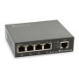 Switch LevelOne 5xRJ45 GbE 4xPoE 60W Negro (GEP-0523)