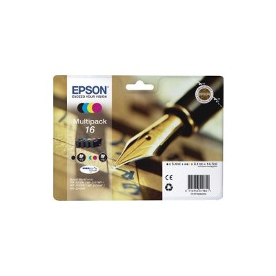 Tinta Epson 16 T1626 Pack Negro/Tricolor (C13T16264012)