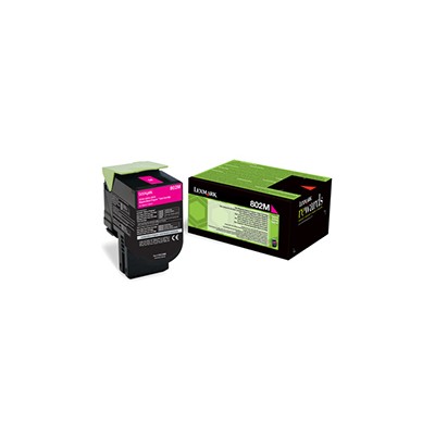 Toner Lexmark Laser 802M Magenta 1000 páginas (80C20M0)