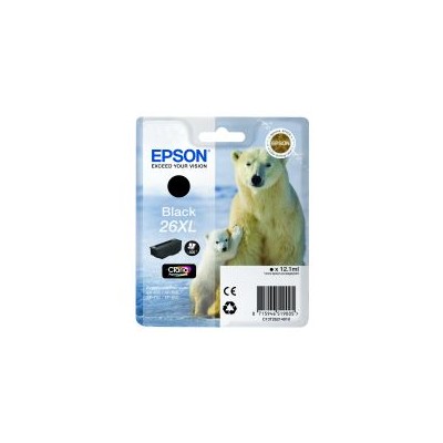 Tinta Epson 26XL T2621 Negro 12.2ml (C13T26214012)