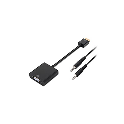 Cable AISENS HDMI A/M a VGA/H+3.5mm/H Negro (A122-0126)