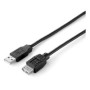 Cable EQUIP USB-A/M a USB-A/H 3m Negro (EQ128851)